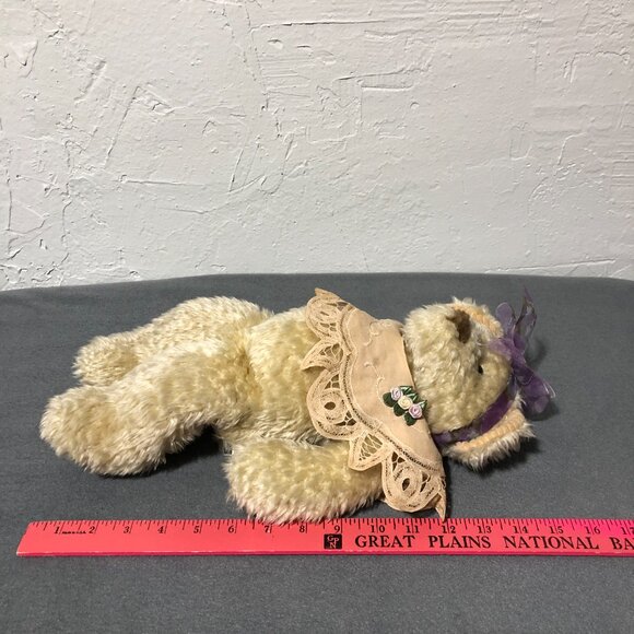 First & Main Teddy Bear Plush "Chantilly" Boho Cottagecore VTG - Picture 8 of 11